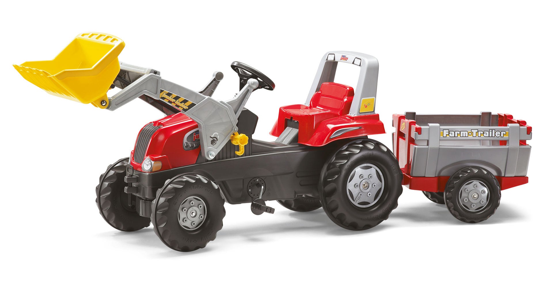 Rolly toys massey ferguson tractor and deals trailer