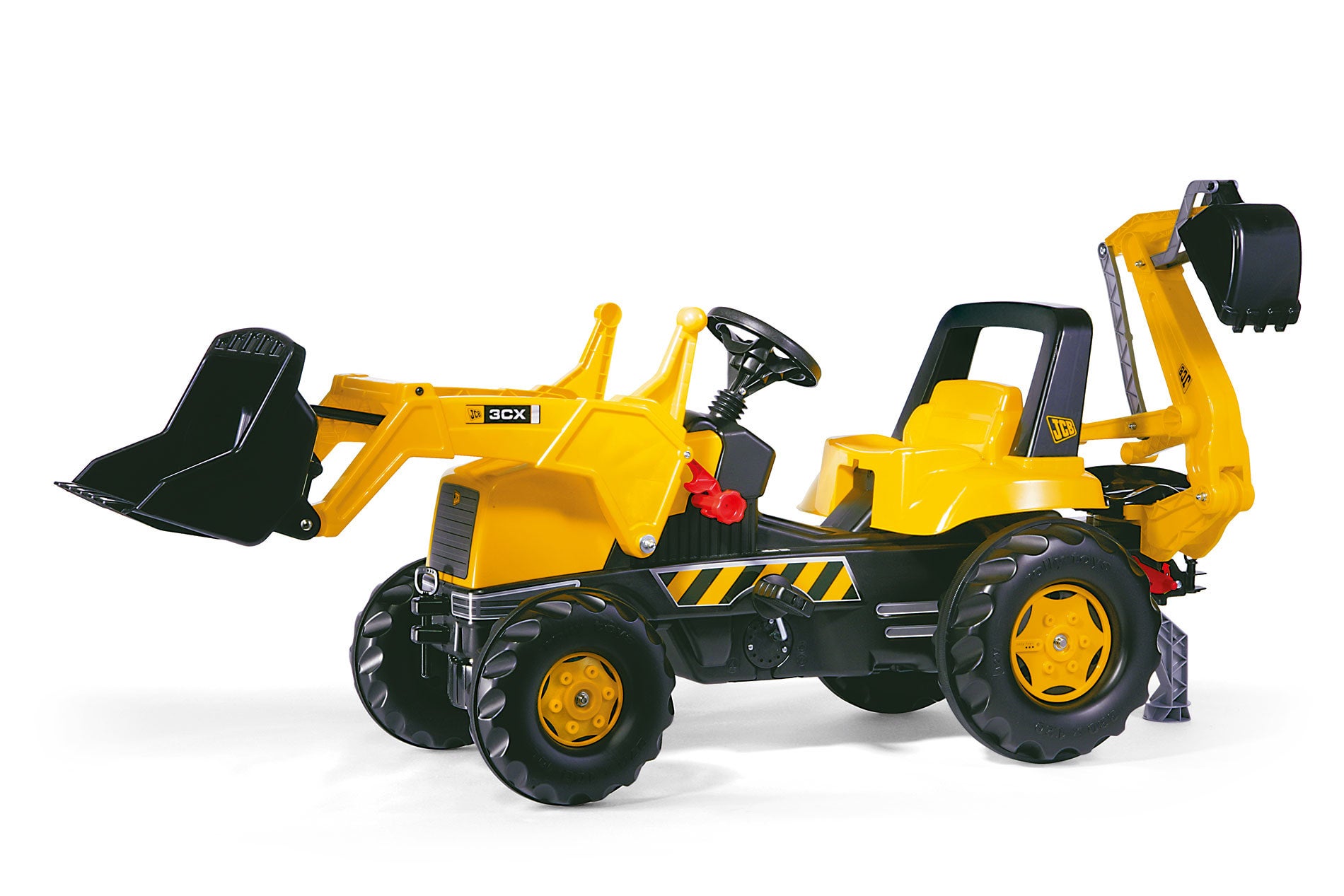 Rolly JCB Junior Ride On Pedal Tractor with Loader and Backhoe Digger