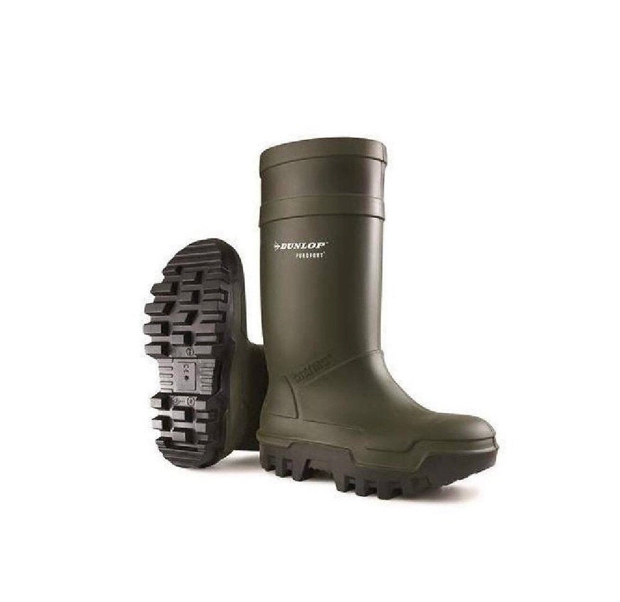 Dunlop Purofort Thermo C662933 Safety Wellie Boot S5 Green McVey Bros Agri Superstore